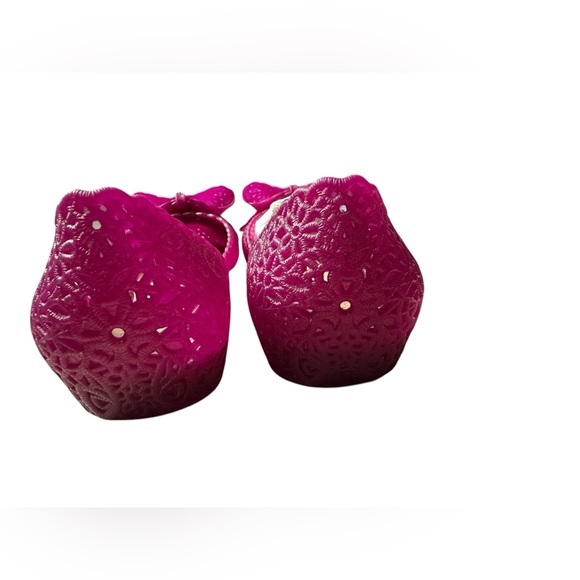 Salvatore Ferragamo Nilly purple jelly ballerina flats sz 10 EUC full set - Picture 11 of 15